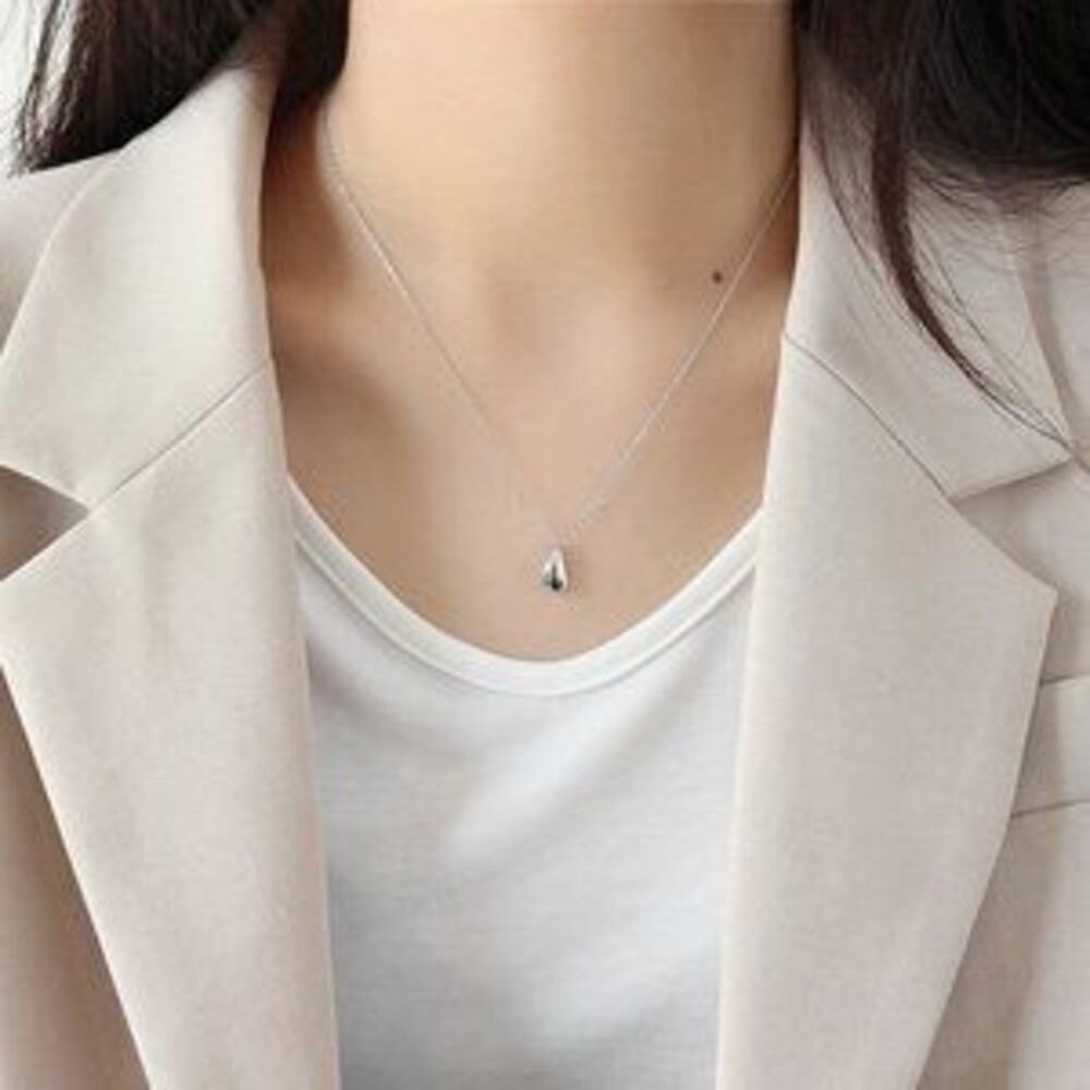 *NEW Gold/925 Sterling Silver Waterdrop Necklace